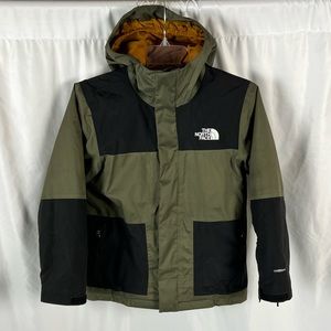 The North Face Kids Puffer Jacket - Olive and Black
